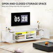 Greer Modern TV Stand with RGB LED Lights-for 65-85