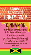 ALL NATURAL HONEY SOAP CINNAMON FACE & BODY