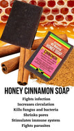 ALL NATURAL HONEY SOAP CINNAMON FACE & BODY