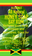 ALL NATURAL HONEY BAY RUM FACE & BODY BAR