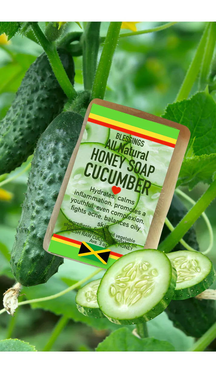 ALL NATURAL HONEY CUCUMBER FACE & BODY BAR