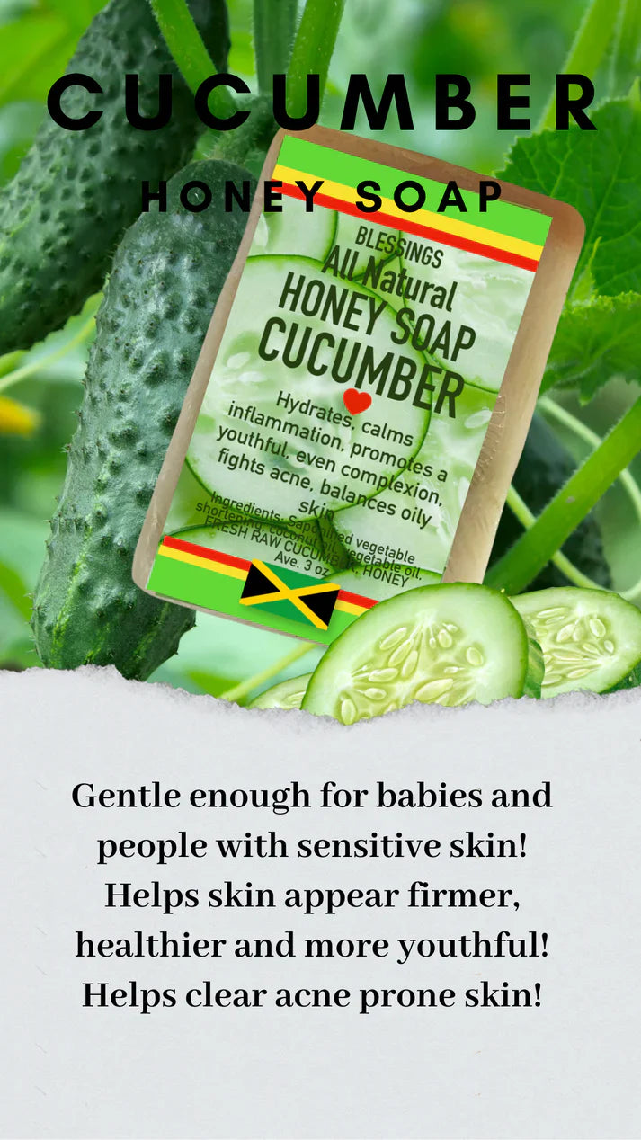 ALL NATURAL HONEY CUCUMBER FACE & BODY BAR