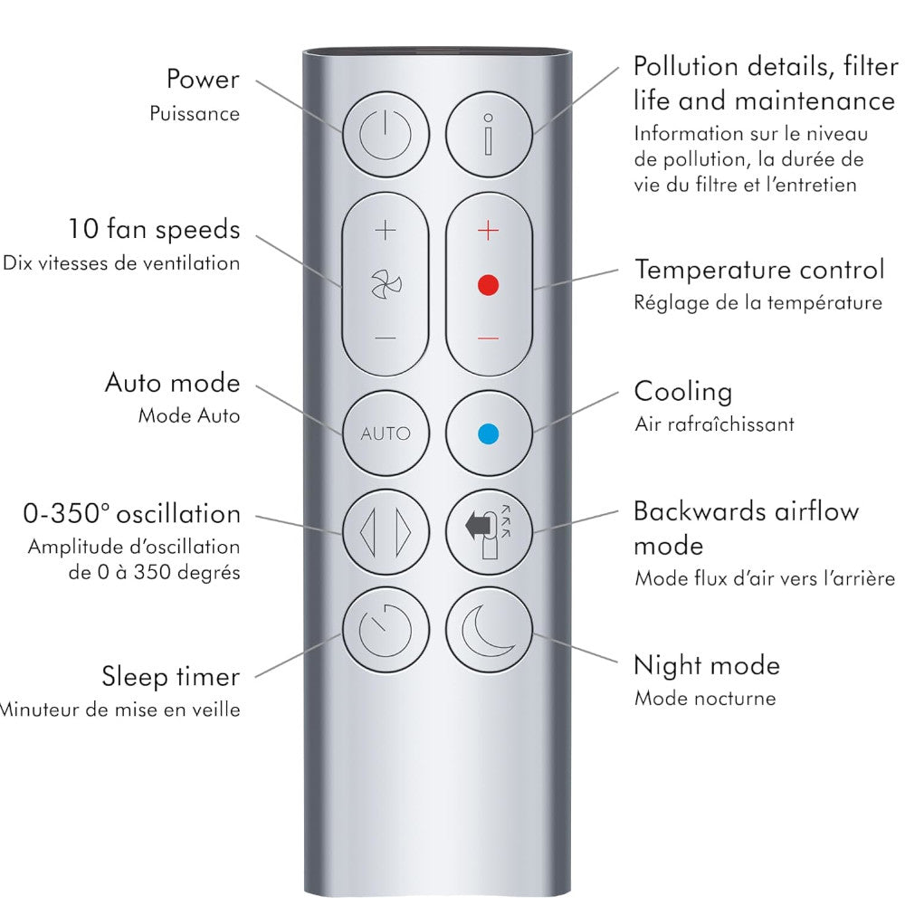 DYSON OFFICIAL OUTLET - Hot + Cold Air Purifier - Refurbished with 1 year Warranty (Excellent) - HP07