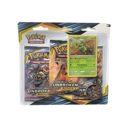 Pokémon TCG - Sun & Moon - Unbroken Bonds - 3 Packs Blister (Sceptile)