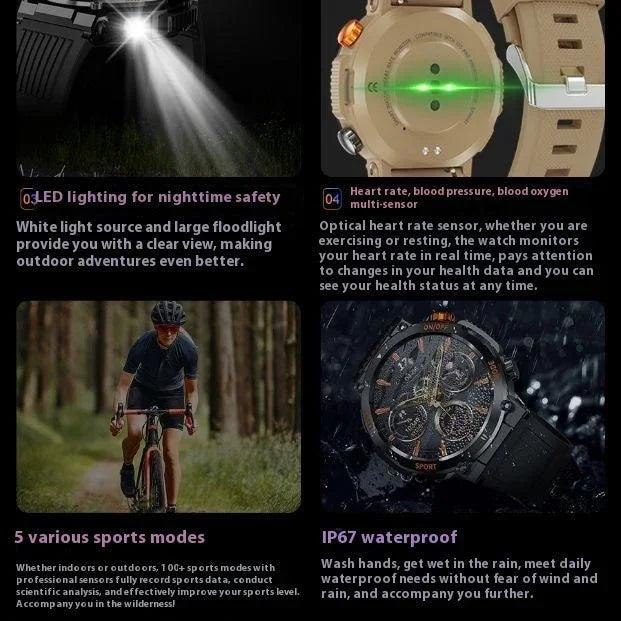 HT17 Smart Watch Bluetooth Calling Outdoor Compass