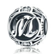 925 Sterling Silver Initial Charm Bead