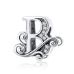 Vintage Openwork 925 Sterling Silver Initial Charm