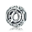 925 Sterling Silver Initial Charm Bead