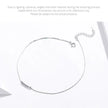 The Delicate 925 Sterling Silver Beaded Anklet