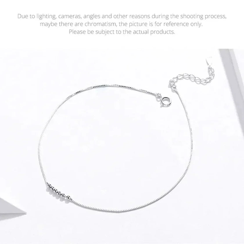 The Essential 925 Sterling Silver Charm Anklet