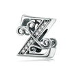 Vintage Openwork 925 Sterling Silver Initial Charm