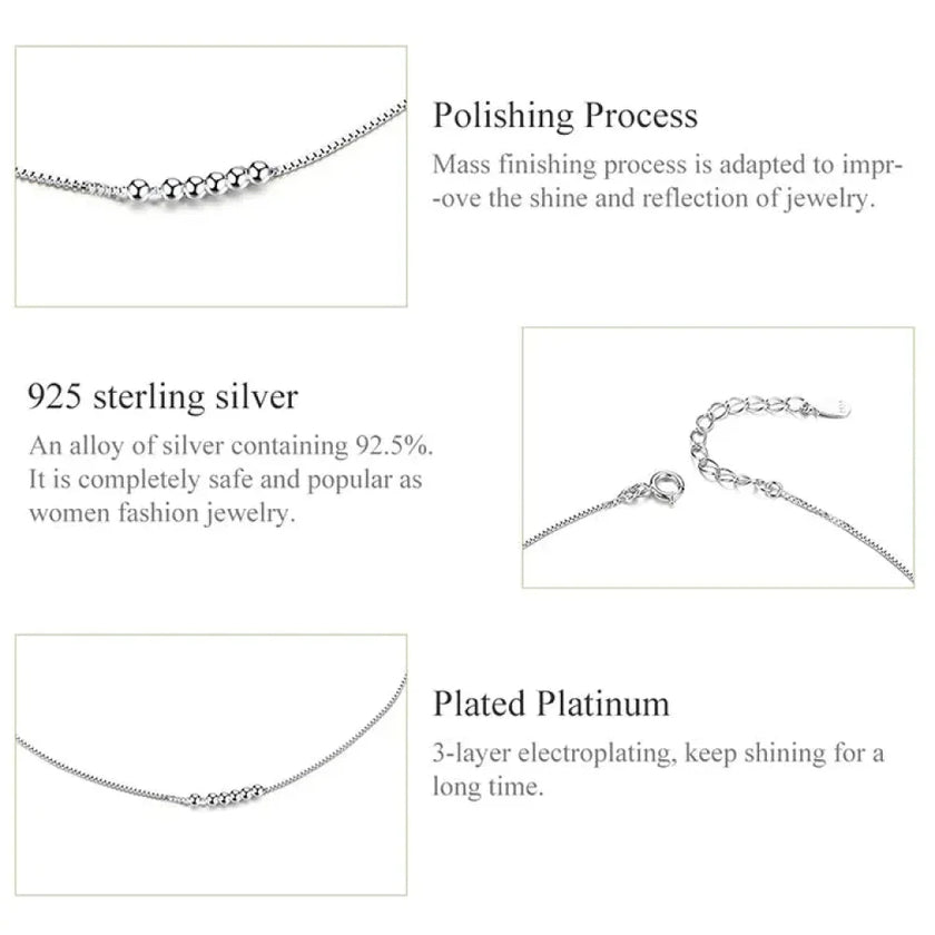 The Essential 925 Sterling Silver Charm Anklet