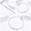 Sterling Silver Infinity Bracelet with CZ – Adjustable