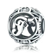 925 Sterling Silver Initial Charm Bead