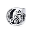 Vintage Openwork 925 Sterling Silver Initial Charm
