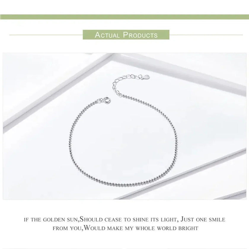 The Essential 925 Sterling Silver Charm Anklet