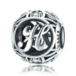 925 Sterling Silver Initial Charm Bead