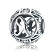925 Sterling Silver Initial Charm Bead