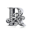 Vintage Openwork 925 Sterling Silver Initial Charm