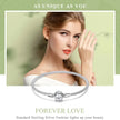 Sterling Silver Mesh Charm Bracelet – “Forever Love” Bead