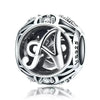 925 Sterling Silver Initial Charm Bead