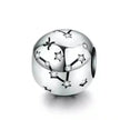 Vintage 925 Sterling Silver Twelve Constellations Star Sign Zodiac Beads Charms For Diy Bracelet Necklace