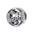 Vintage Openwork 925 Sterling Silver Initial Charm