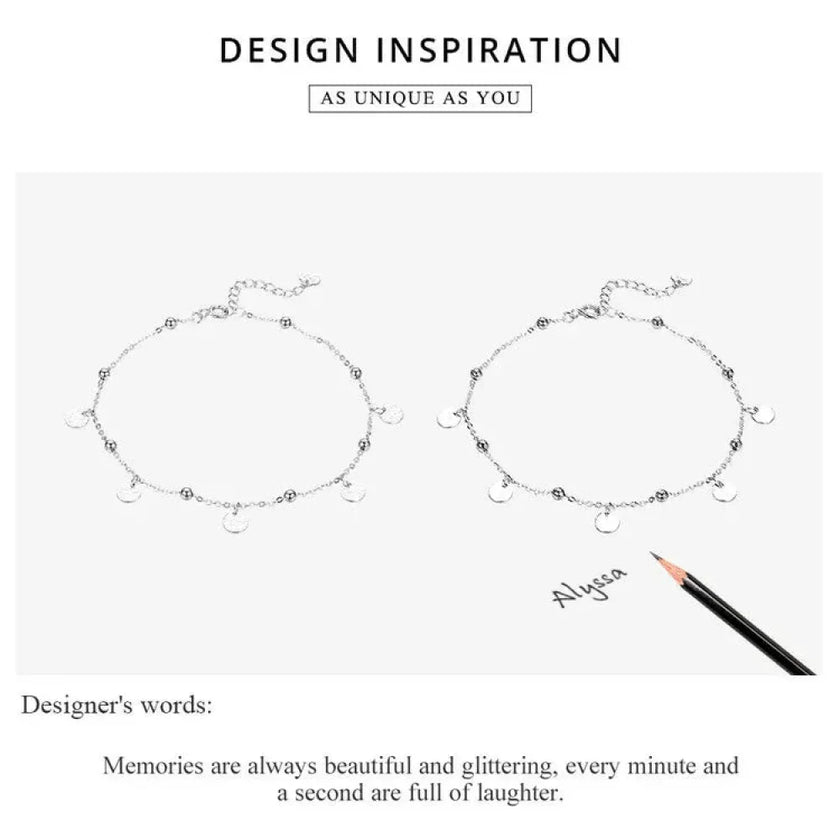 The Modern Geometric 925 Sterling Silver Anklet
