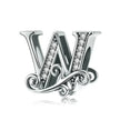 Vintage Openwork 925 Sterling Silver Initial Charm