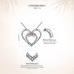 Entwined Hearts: Sterling Silver Infinity Necklace With Double Hearts