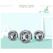 925 Sterling Silver Initial Charm Bead