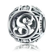 925 Sterling Silver Initial Charm Bead