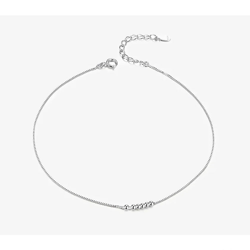 The Essential 925 Sterling Silver Charm Anklet