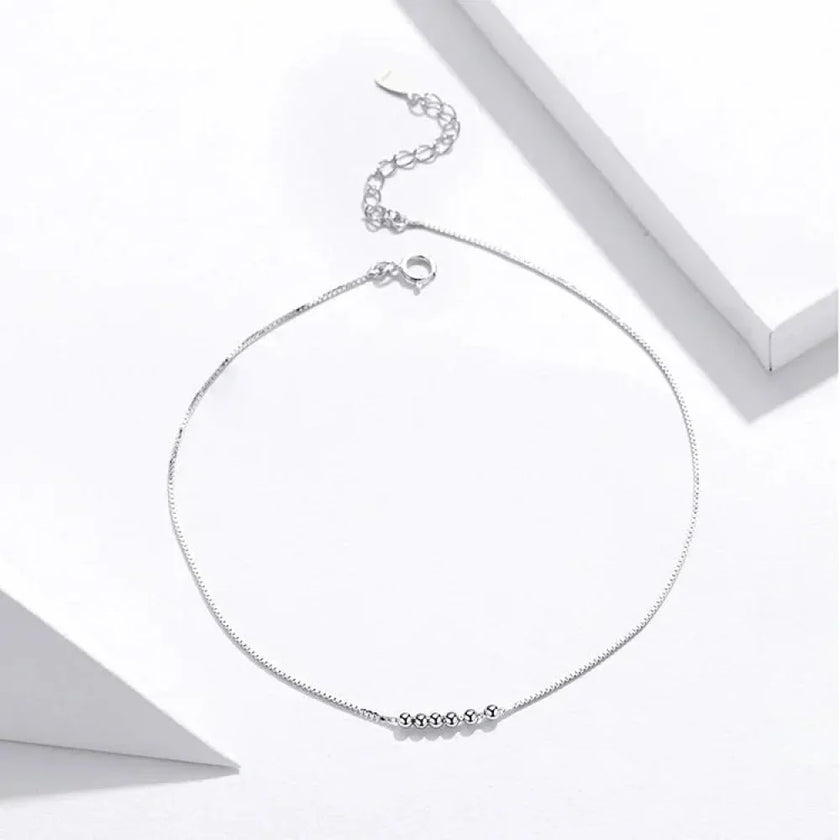 The Essential 925 Sterling Silver Charm Anklet