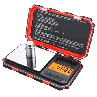 Digital Mini Scale 200g 0.01g Pocket Scale with 50g Calibration Weight Electronic Smart Scale for Food Tablets Jewelry