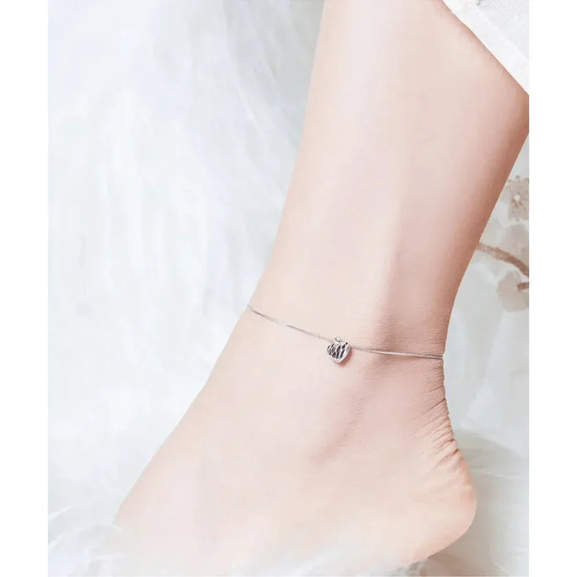 The Essential 925 Sterling Silver Charm Anklet