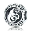 925 Sterling Silver Initial Charm Bead