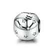Vintage 925 Sterling Silver Twelve Constellations Star Sign Zodiac Beads Charms For Diy Bracelet Necklace