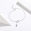 The Whimsical Cat & Bell 925 Sterling Silver Anklet
