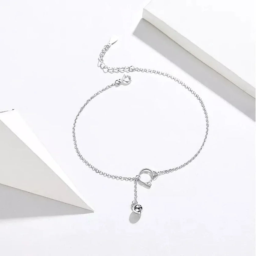 The Essential 925 Sterling Silver Charm Anklet