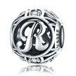 925 Sterling Silver Initial Charm Bead