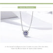 Guardian Evil Eye Sterling Silver Pendant Necklace