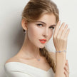 Genuine 925 Sterling Silver Evil Eye Tennis Bracelet w/ Blue CZ | Adjustable