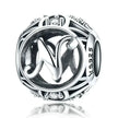 925 Sterling Silver Initial Charm Bead