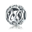 925 Sterling Silver Initial Charm Bead