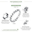 925 Sterling Silver Star & Heart Band Ring