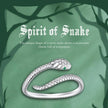 925 Sterling Silver Adjustable Snake Ring With Green Zircon - Fashion Jewelry In 4 Colors