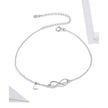The Endless Summer 925 Sterling Silver Infinity Anklet