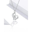 Sterling Silver Forever Love Heart Pendant Necklace With Cubic Zirconia - Women'S Necklace