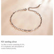 925 Sterling Silver Gold Cable Chain Bracelet